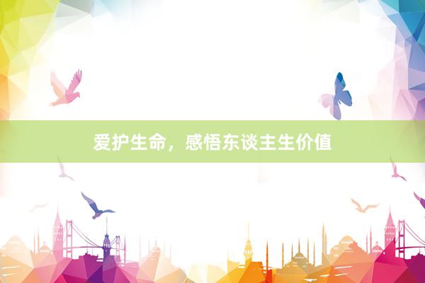 爱护生命,感悟东谈主生价值